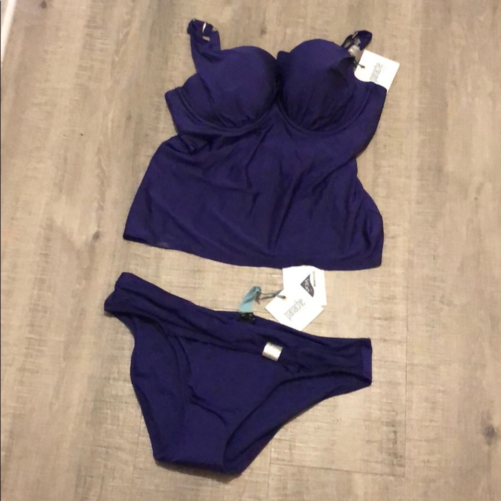 Tankini Top 34DD Bottoms size 14